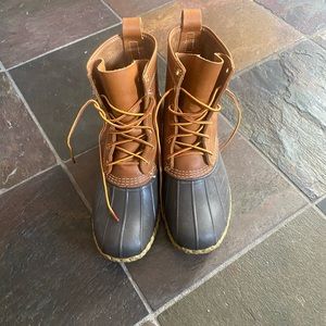 LL Bean duck boots Sz 10